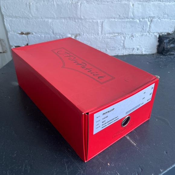 Victorian era Men’s button boots by J.Fitzpatrick PUYALLUP, burgundy size 8D US. - Picture 5 of 7